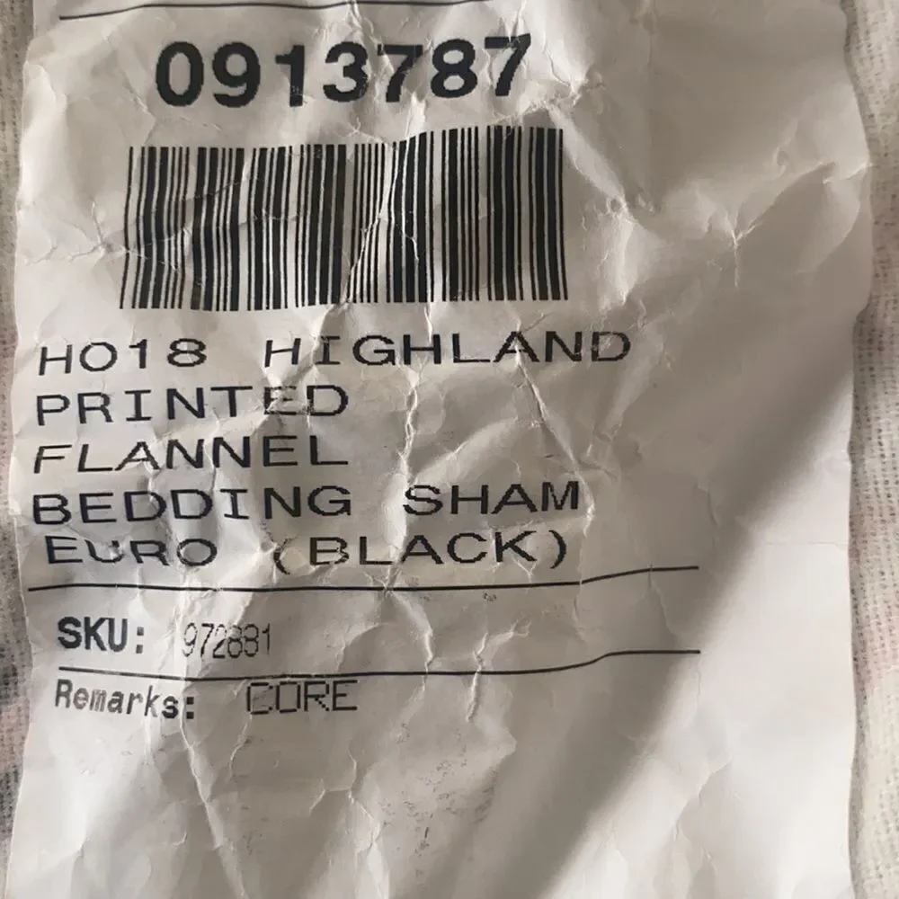 Pottery Barn Highland Printed Flannel Bedding Sham